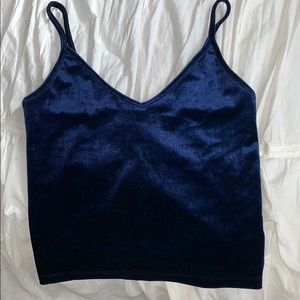 Velour Crop Top